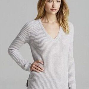 Theory Cashmere Tarladia Sweater Icy Grey